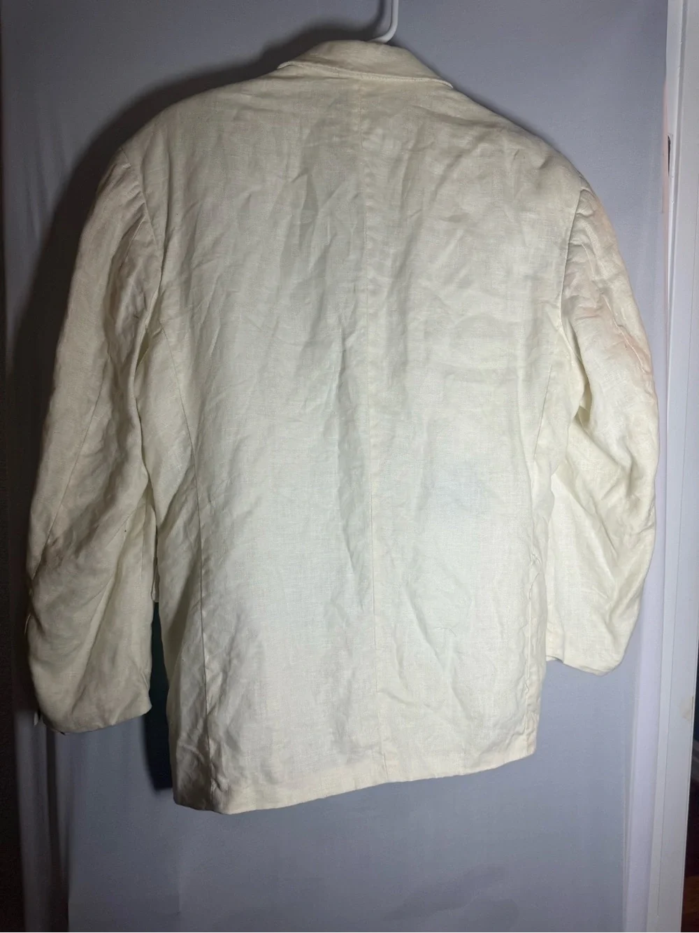 Zegarie 100% Linen Ivory Blazer Men’s Classic Summer Sport Coat